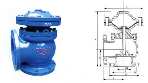 JM744X-10隔膜式快開排泥閥結(jié)構(gòu)圖